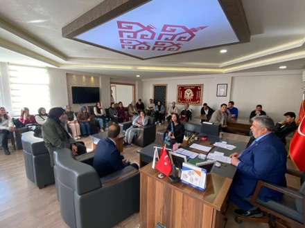 Bozkır Meslek Yüksekokulu Ekibi, Belediye Başkanı'nı Ziyaret Etti